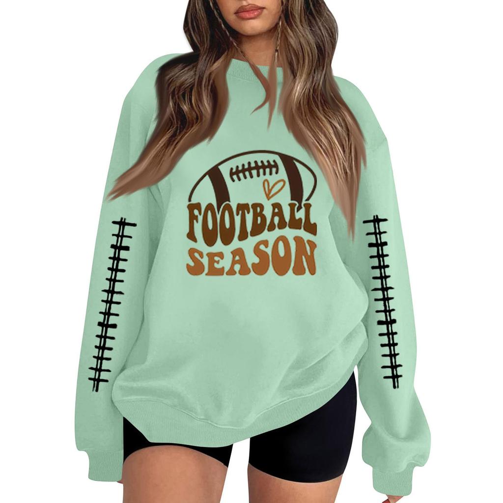 Unisex Lightweight Casual Long Sleeve Neck Pullover Sweatshirt with Fashion Print
