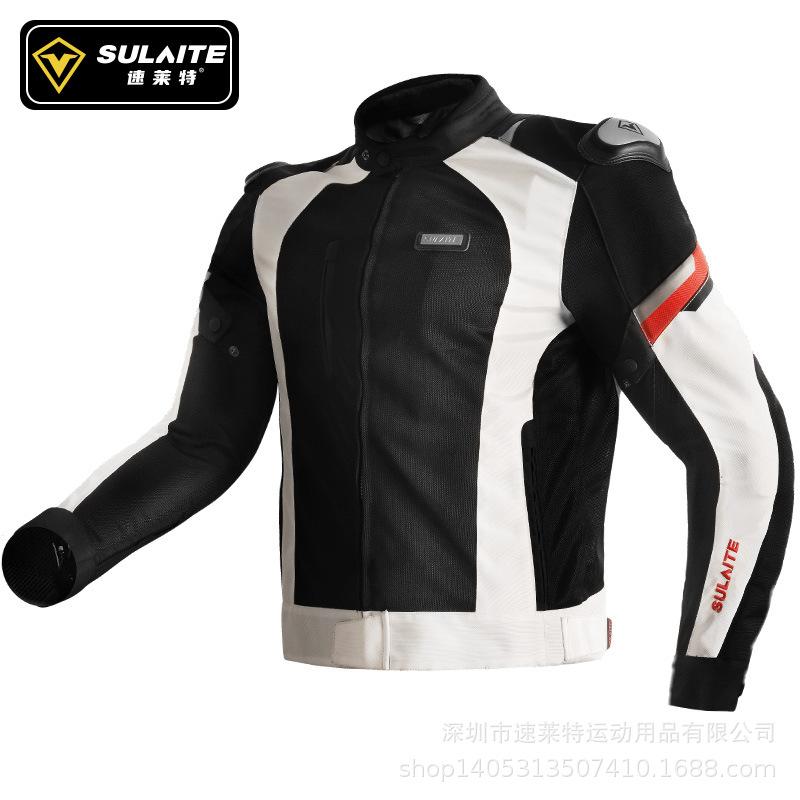 SULAITE motorcycle mesh cycling suit four seasons breathable anti-drop suit road cycling suit locomotive equipment