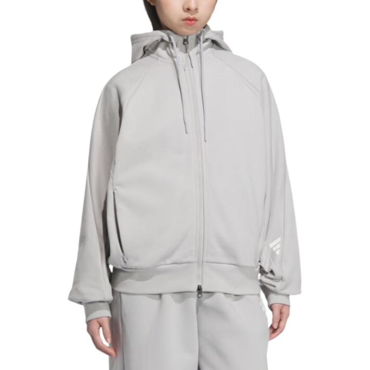 New Adidas FUSTL Jackets Coats Women's Gray JY8067