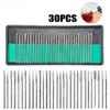 With Box for Dremel Electric Grinder Power Accessories Abrasive Drill Bit Rotary Tool Set 2.35 3mm 30pcs Shank Diamond Burs Set
