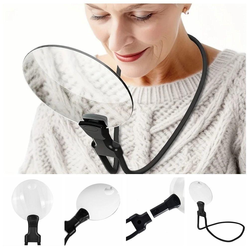 Large 3X/10X Magnifying Glass Reading Adjustable Magnifier Hands Free Magnifier  Detailed Working