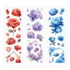 Gem Garden Series PET Tape Notebook: European Rose & Flower Collage, 6 Designs