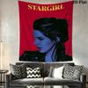 Lana Del Rey Wandteppich Ästhetisches Wandbehang Gedruckter Stoffdecke Dekorative Wandteppiche für Schlafzimmer Wohnzimmer Heimdekoration
