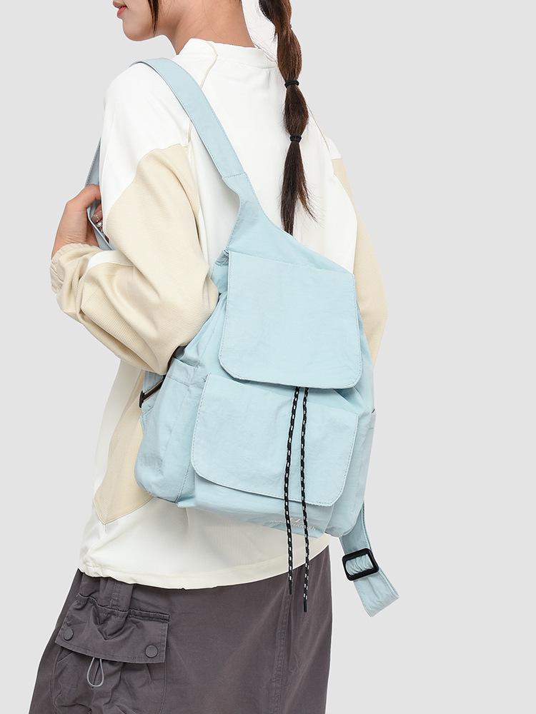 Korean-Style Large Capacity Drawstring Backpack for Outdoor Sports & Casual Use