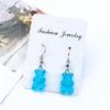 Gummy Bear Earrings1 Pair for Creative Cartoon Design Girls Birthday Festival