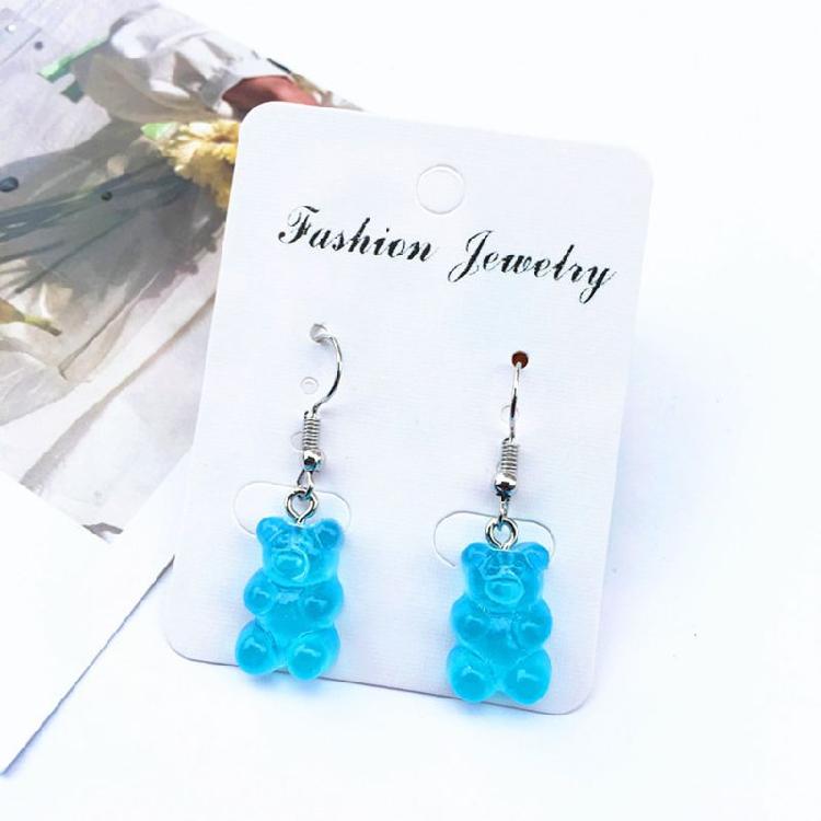 Gummy Bear Earrings1 Pair for Creative Cartoon Design Girls Birthday Festival