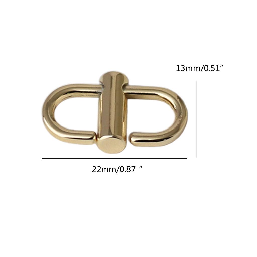 Adjustable Metal Buckle for Bag Chain Shortening Buckles Clip Long and Short Regulator Shoulder Crossbody Bag Accessory