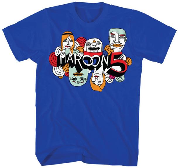 MAROON 5 - Cartoon Logo - t shirt S,M,L,XL,2XL Brand New - Official Merchandise