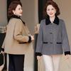 Ji's New Woolen Coat Versatile and Thin Women's Top Double-sided Woolen Coat