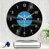 F26C Unique Vinyls Record Backwards Reverse Wall Clock 12Inch Counterclockwise Decorative Clock for Home and Office Decors