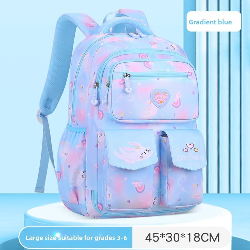 Childrens School Backpack Nylon With Air Cushion Straps For Elementary Girls