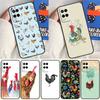 Chicken Hen Rooster For OPPO A57 A77 A78 A17 A16 A76 A96 A15 A52 A72 A91 A93 A54 A74 A94 A5 A9 A31 A53s A54s Case