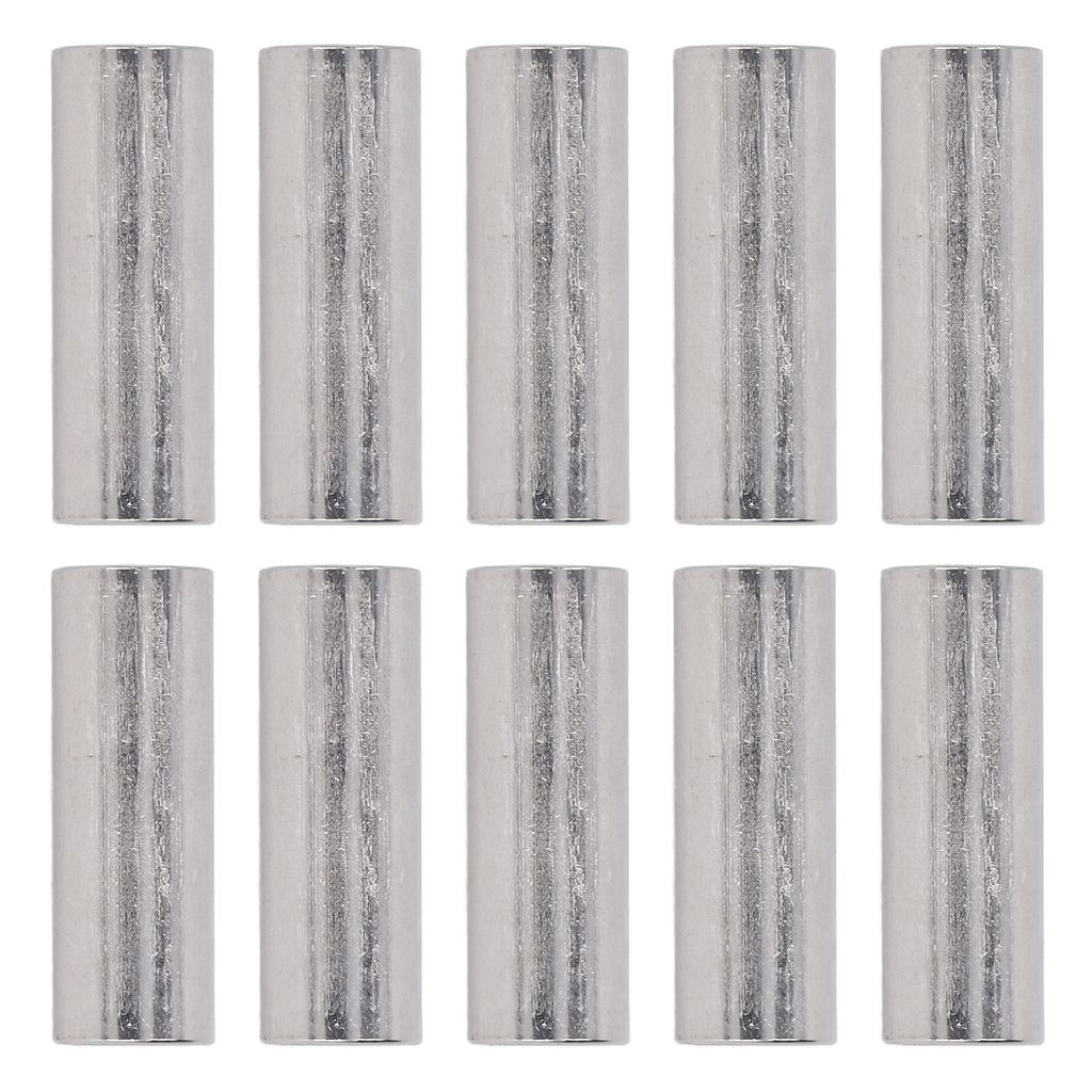 10Pcs Coupling Nut Round Rod Connector Female Thread 304 Stainless Steel M8x1.25 12 L35mm