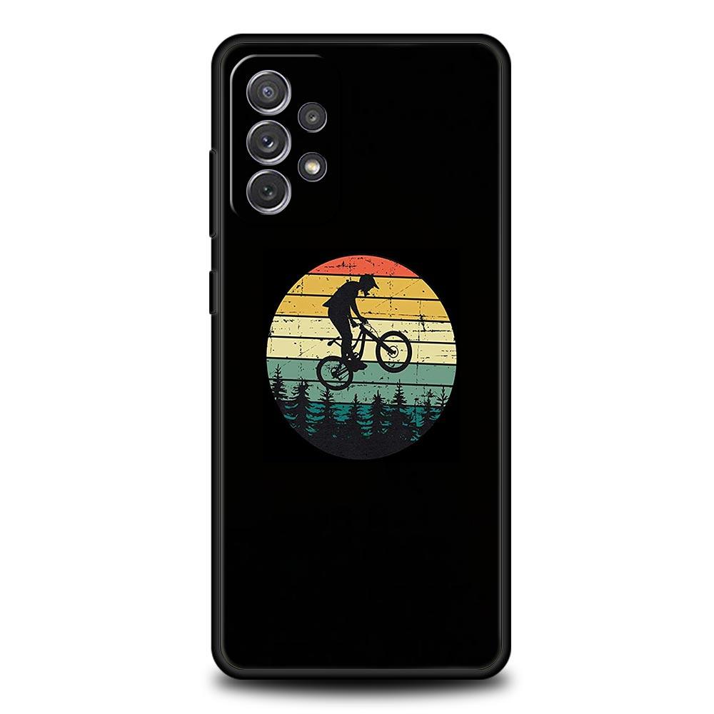 Mountain Bikes Cycling Phone Case For Samsung Galaxy A13 A51 A71 A41 A31 A21S A11 A03S A12 A32 A52 A22 A23 A33 A53 A73 5G Cover