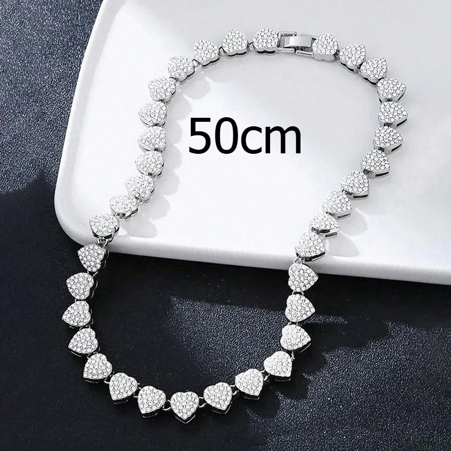 Łańcuszek kubański, naszyjnik w kształcie serca, biżuteria damska, bransoletka, modna i stylowa, wykwintna