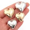 10pcs/lot Love Heart CCB Charms Plastic Charms Pendants For Jewelry Making DIY Handmade Bracelets Necklace Earrings Accessories