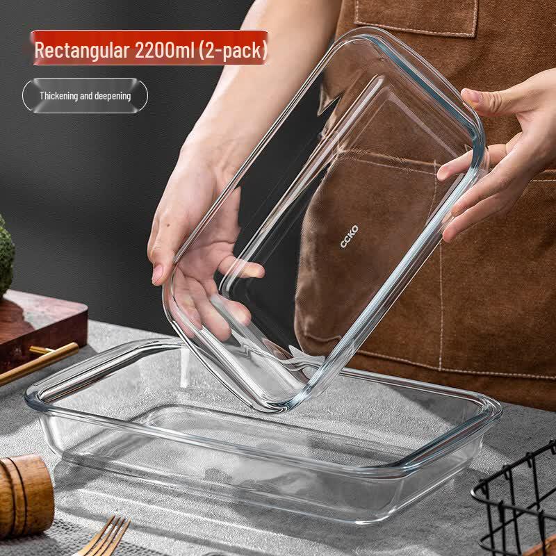 Heat-Resistant Glass Bowl with Lid