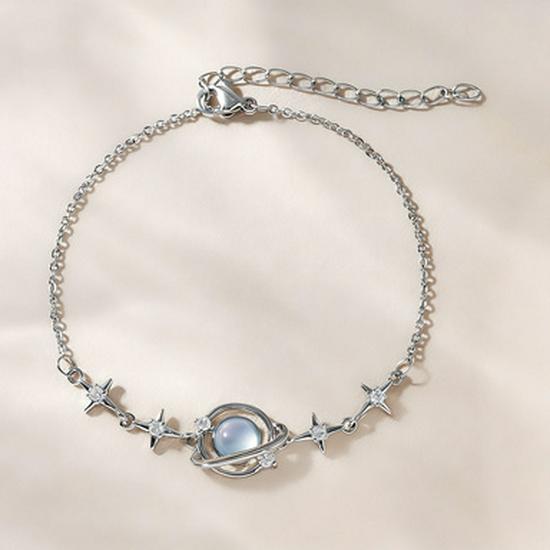 Women's Simple Fashion Planet Ring Bracelet - Versatile, Niche Design for Friend or Sister Gift