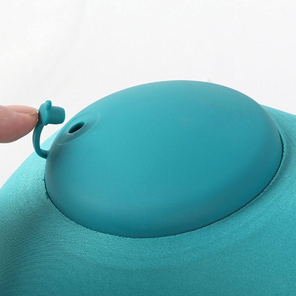 Soft Press To Inflate Pillow U-Shaped Neck Support Cushion Relaxation Neckrest Pad  Airplane