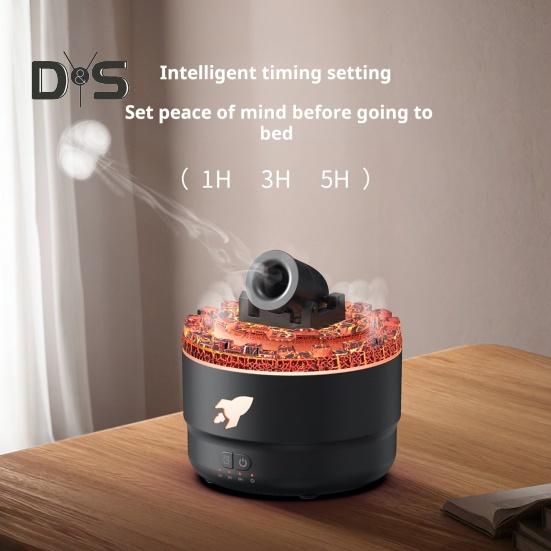 

Ароматерапевтический увлажнитель с функцией автоматического отключения по таймеру, бесшумный диффузор эфирных масел с 7-цветной подсветкой US Plug чёрный