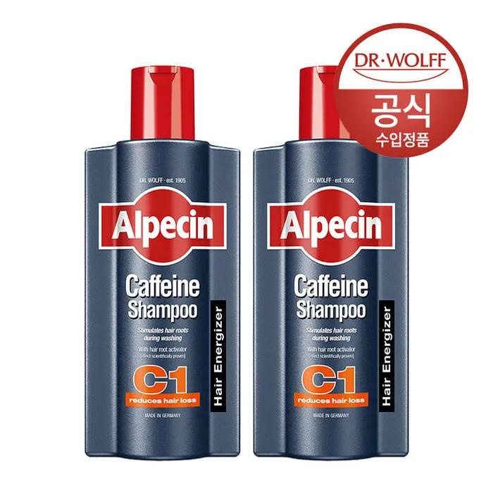 Alpecin Caffeine Shampoo C1 (Hair Strengthening) 600ml x2