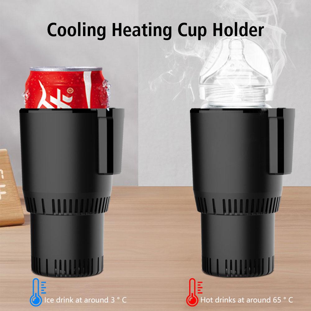 Portable Car Cooling Heating Cup Holder Smart Cup Automatic DC 12V Water Warmer Bottle Rapid Refrigeration Kettle Heat Preservation
