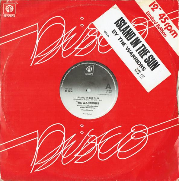 

12-дюймовая пластинка WARRIORS - Island In The Sun 12P118 Pye Records 1979 UK Soul/Funk Б/у
