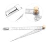 Wedge Taper Ruler Stainless Steel Welding Taper Feeler Gauge Depth Ruler Hole Inspection For Measurement Tool 1-15mm Taper Gaug
