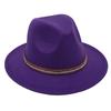 Tibetan Style Top Hat Temperament Jazz Hat British Elegant Felt Hat Big Brim Rivet Woolen Hat Men And Women