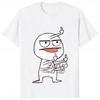 2025Middle Finger Funny Maniac Printed Man T Shirt Loose Casual Fashion Harajuku Hip Hop T-shirt Hipster Streetwear Comfort