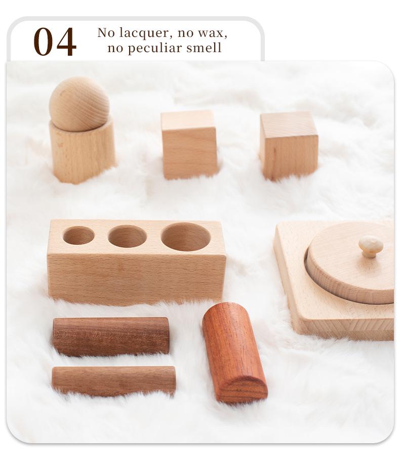 Montessori Early Education Wooden Building Blocks for Children Aged 0-3