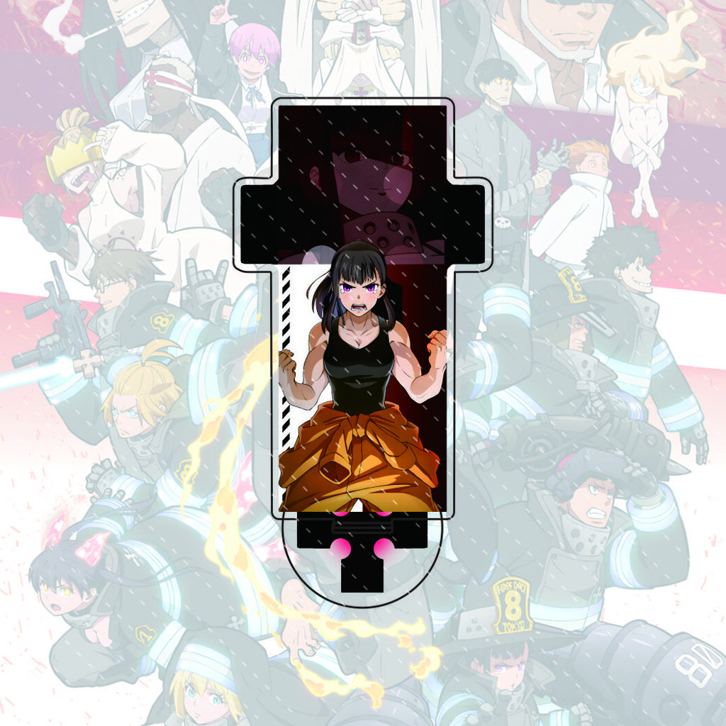 Anime Fire Force Enn No Shouboutai New 15cm Acrylic Stand Figure Standing Model Desktop Decoration Gift