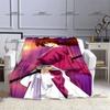 Himura Kenshin Cartoon Blanket Classic Japanese Animation Flannel Decorative Thin Blanket Portable Home Travel Office Blanket