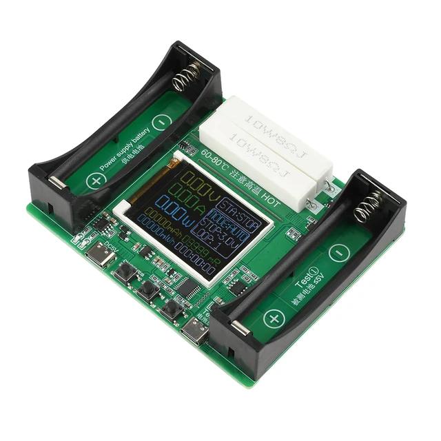 

Модуль тестера ємності літієвої батареї 18650 MAh MWh Модуль цифрового детектора потужності батареї 18650 Тестер батареї Type-C B