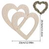 1PC Wood Wreath Boards Party Square Christmas Triangular Wedding Circle Home Decor Multiple Options Available