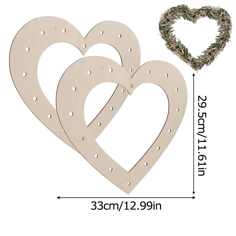 1PC Wood Wreath Boards Party Square Christmas Triangular Wedding Circle Home Decor Multiple Options Available