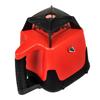 Red Laser Level Rotary Self Leveling Measuring Automatic Rotating Red Beam with Receiver Remote Control Carrying Case
