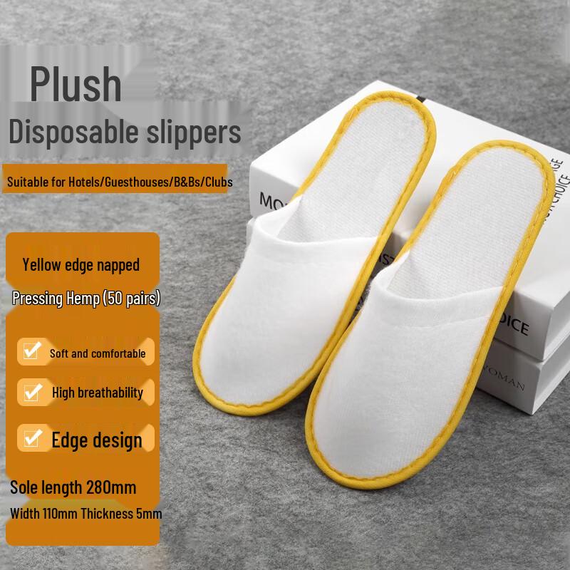 Homeglen Disposable Non-Slip Guest Slippers
