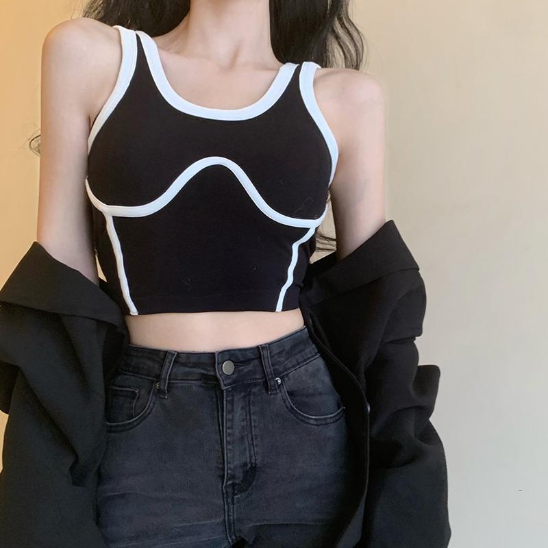Padded Women's Camisole Summer Crop Tops Sleeveless Underwear Tank Tops