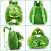 APOSITV Dinosaur Backpack for Girls and Soft Plush Lightweight Kids, Boys, Fluffy, Backpack, (Green)
