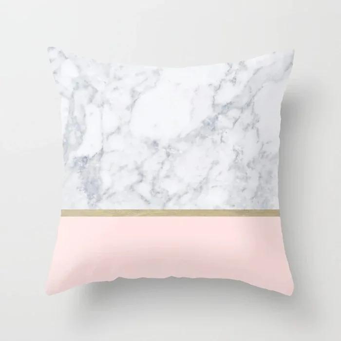 Brief Marble Geometric Sofa Decorative Pillowcase Polyester 45*45 Pillow Case Throw Pillow Home Decor Cushion Cover