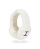 Bajal Va Curved Logo Fur Earmuffs Cream