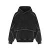Unisex Oversized Distressed Vintage Hoodie Cotton Heavyweight Sweatshirt Fall Casual Wear
