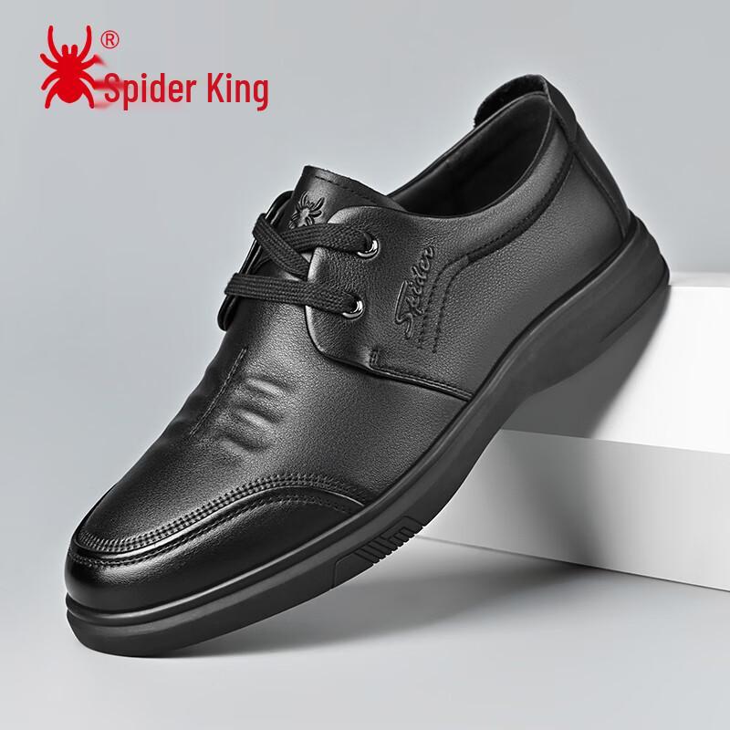 Spider King Men s Breathable Leather Casual Derby Shoes EU 40