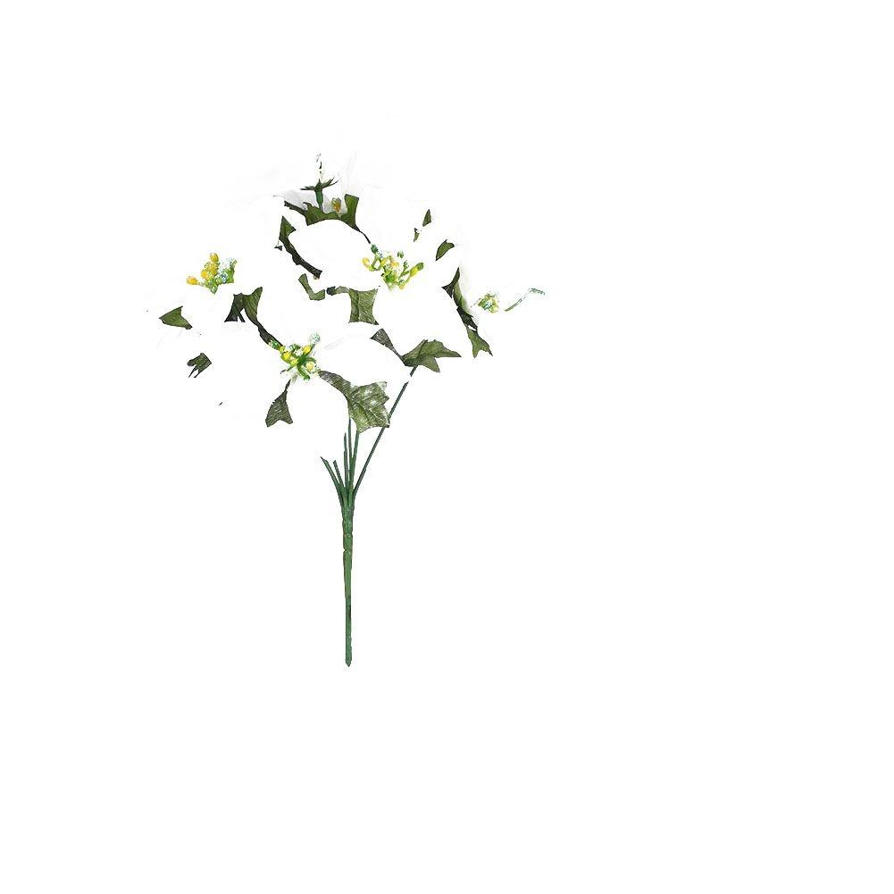 7 Köpfe Weihnachten Künstliche Poinsettia Blumen Faux Poinsettia Busch Sträuße