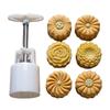Midautumn Festival Chrysanthemum Cutter Moon Cake Mould Set for Cake Cookie