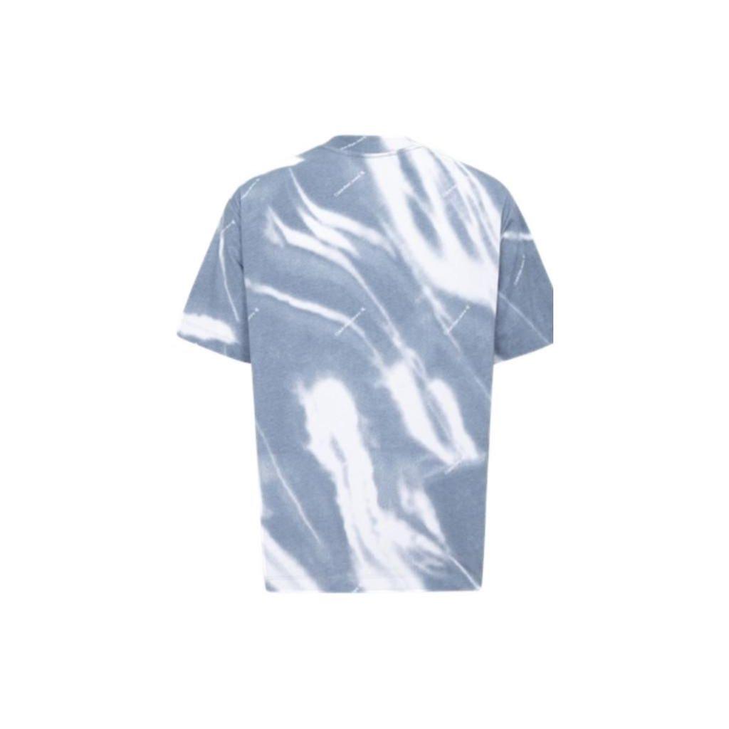 Calvin Klein Tie-Dye Crew Neck Short Sleeve T-Shirt Men Tops Blue White J322987-0IM