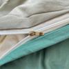 Solid Color Duvet Cover Set Washed Cotton Nordic Comforter Cover Pillowcase Single Double Queen King Size Bedding Set (No Sheet)