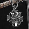 Cross Viking Amulets Crow Men Necklaces Stainless Steel Pendant Chain Women Punk Fashion Jewelry New Accessories Gifts Wholesale
