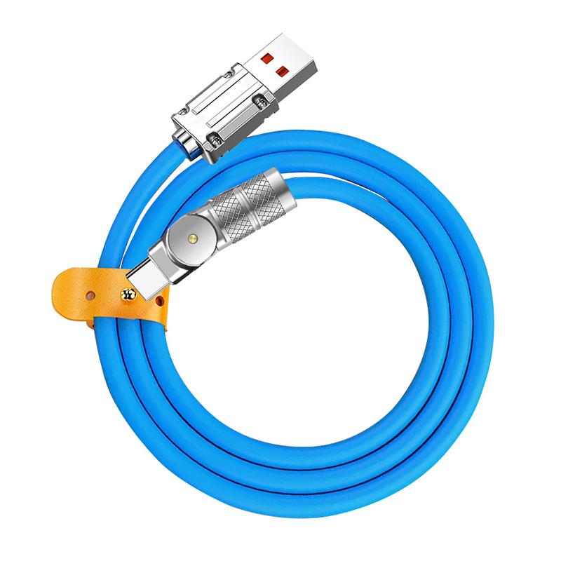120W 6A Super Fast Charging USB To iOS Liquid Silicone Cable For Apple iPhone 14/13/12/11 Pro Max/XS/XR iPad Data Line USB Cable